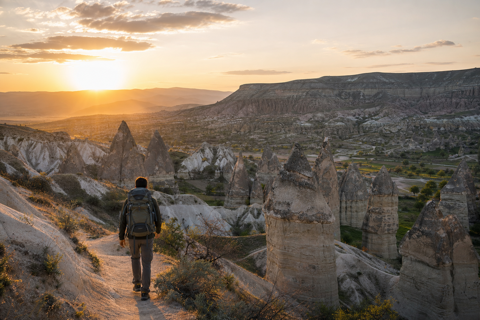 Kapadokya yürüyüş rotası